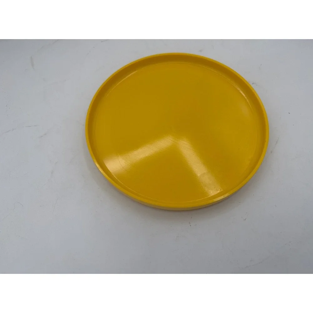 Vintage Heller Yellow Stacking Plates Set of 4 Massimo Vignelli MCM Melamine